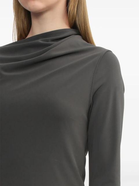 TOTEME draped jersey top - Grey