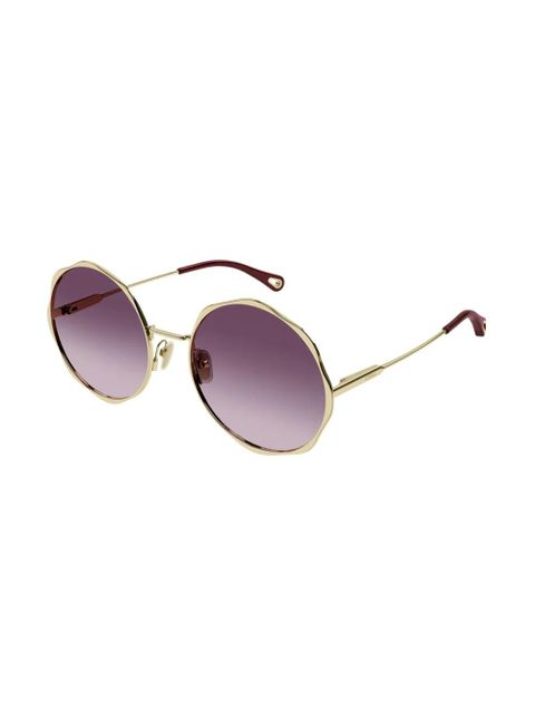 Chloé Eyewear logo-engraved sunglasses - Gold - zdjęcie produktu nr 2