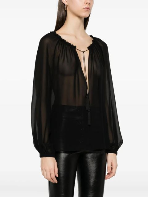 TOM FORD silk blouse - Black - zdjęcie produktu nr 2