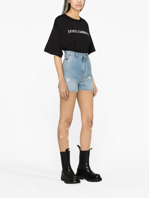 Dolce & Gabbana high-waisted denim shorts - Blue - zdjęcie produktu nr 2