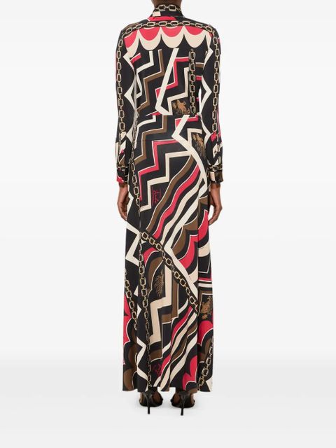 PUCCI abstract-print maxi skirt - Black