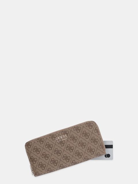 Guess portfel BRENTON damski kolor zielony SWLG96 48146