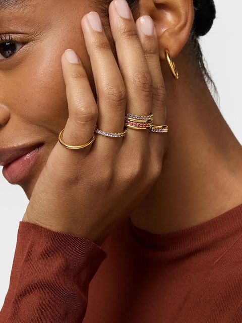 Tous pierścionek ze srebra pokrytego złotem