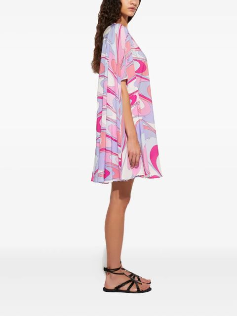 PUCCI onde-print silk kaftan - Pink - zdjęcie produktu nr 2