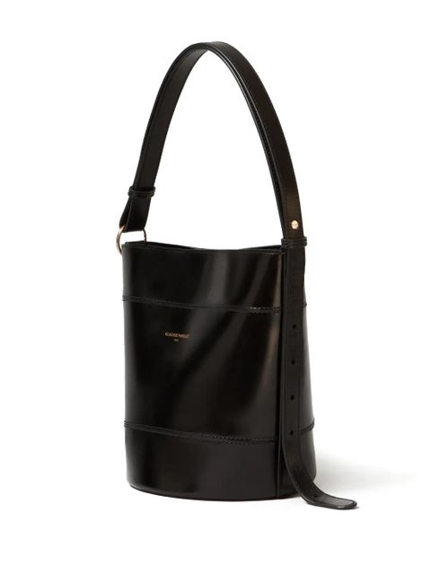 Claudie Pierlot Solveig leather bucket bag - Black