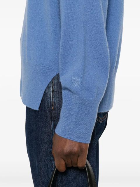 TOTEME crew-neck cashmere sweater - Blue