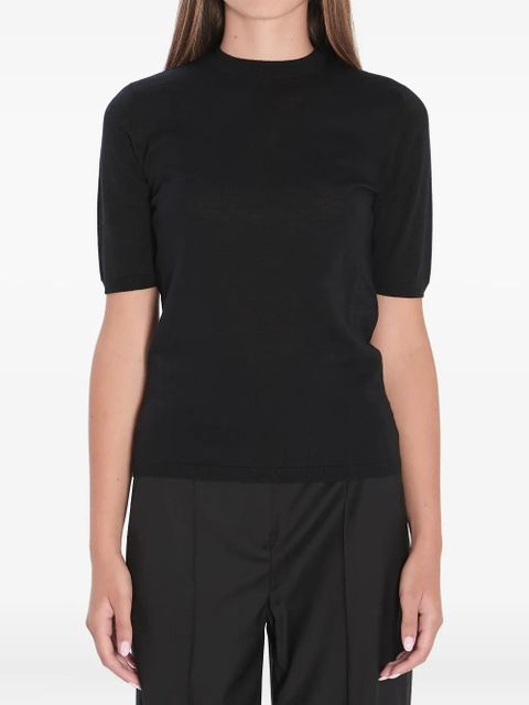 Max Mara ribbed wool T-shirt - Black - zdjęcie produktu nr 1
