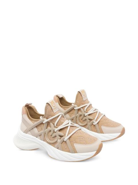 PINKO Ariel logo-detail lace-up sneakers - Neutrals - zdjęcie produktu nr 2