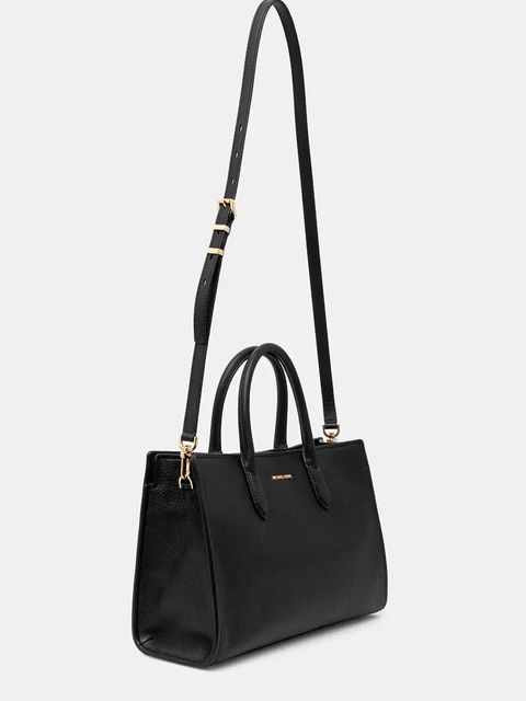 MICHAEL Michael Kors torebka skórzana kolor czarny 30F4GETS2L - zdjęcie produktu nr 2