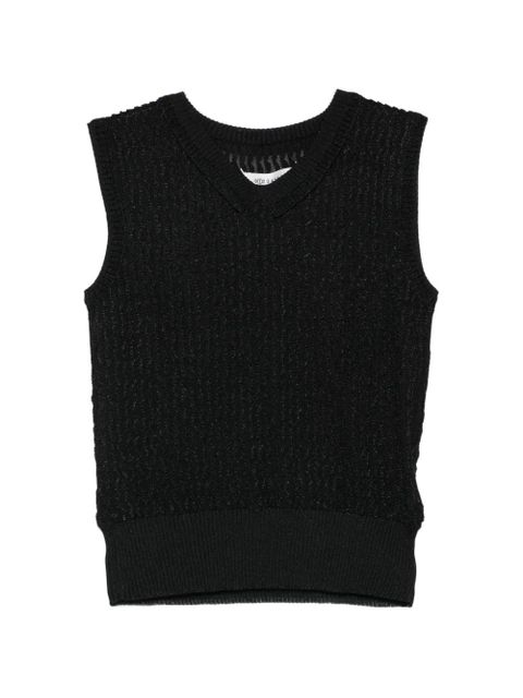 Maison Margiela crew-neck sleeveless vest - Black - zdjęcie produktu nr 1