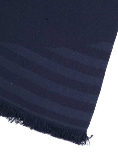 Weekend Max Mara striped fringed scarf - Blue