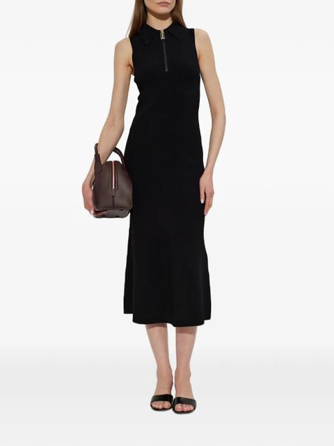 Victoria Beckham zip-fastening midi dress - Black