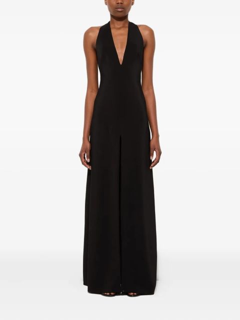 PUCCI v-neck slit long dress - Black - zdjęcie produktu nr 2