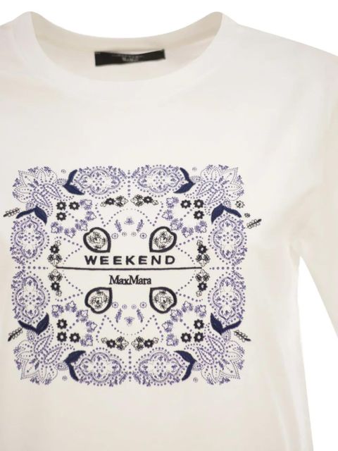 Weekend Max Mara West embroidery T-shirt - White