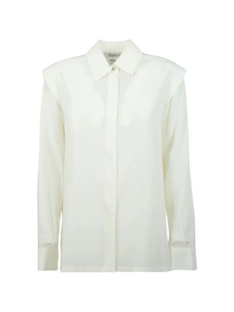 Max Mara shoulder detail camicia - White - zdjęcie produktu nr 1