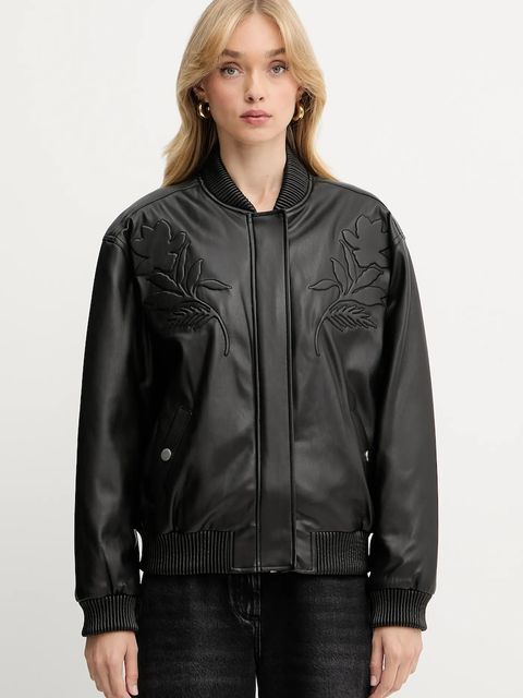 Guess kurtka bomber DAMIENNE kolor czarny przejściowa oversize W5YL06 WE480 - zdjęcie produktu nr 1
