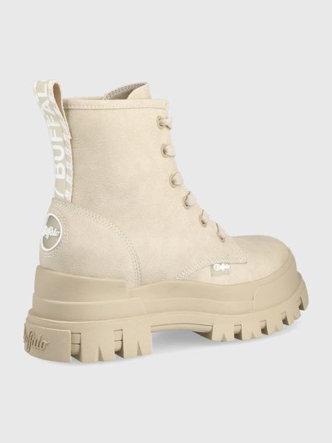 Buffalo workery Aspha RLD damskie kolor beżowy na platformie lekko ocieplone 1622097 - zdjęcie produktu nr 2