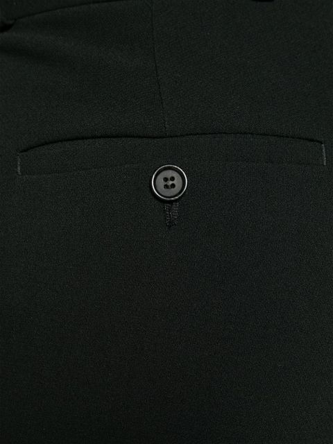 TOTEME wide-leg crepe trousers - Black