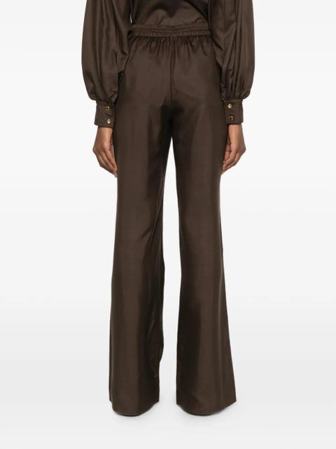 ZIMMERMANN drawstring-fastening trousers - Brown