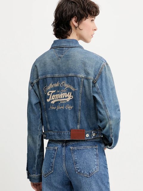 Tommy Jeans kurtka jeansowa kolor niebieski przejściowa DW0DW21061 - zdjęcie produktu nr 1