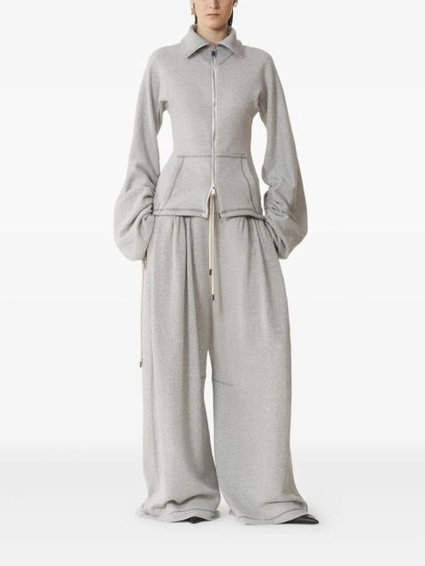 Lanvin cotton gathered-cuff jacket - Grey