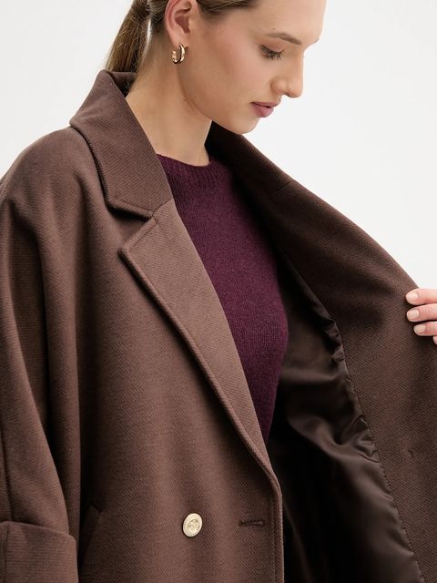 Gaudi płaszcz kolor fioletowy 521FD35015