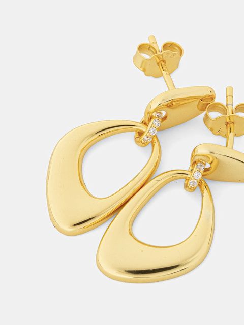 Answear.LAB kolczyki ze srebra pokrytego złotem - zdjęcie produktu nr 2