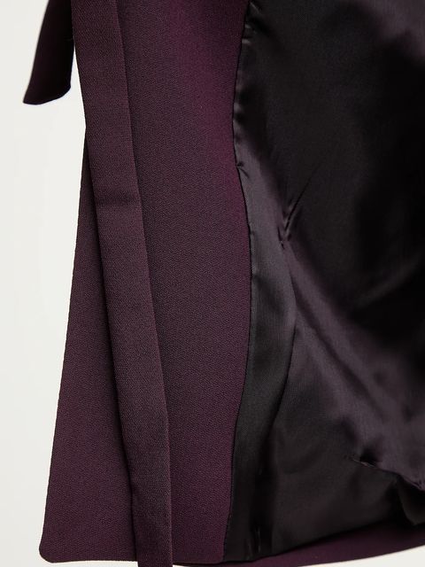 Answear.LAB marynarka kolor fioletowy niezapinana gładka