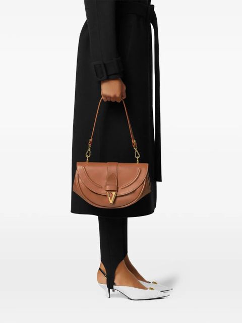 Versace Virtus leather shoulder bag - Brown - zdjęcie produktu nr 2