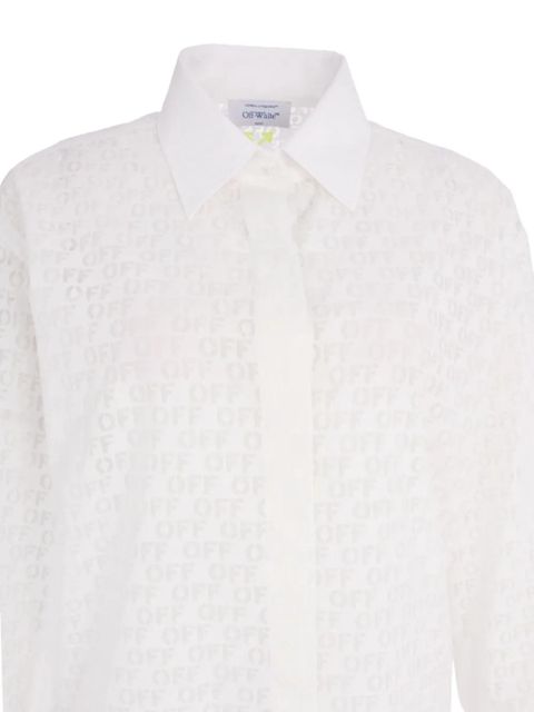 Off-White monogram mini shirt dress