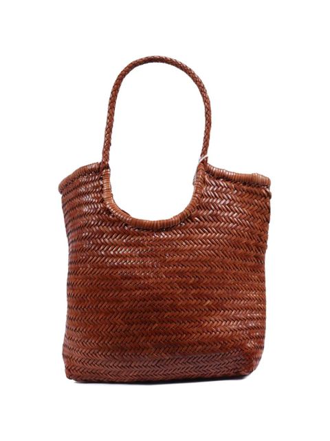 DRAGON DIFFUSION diagonal woven tote bag - Brown - zdjęcie produktu nr 2