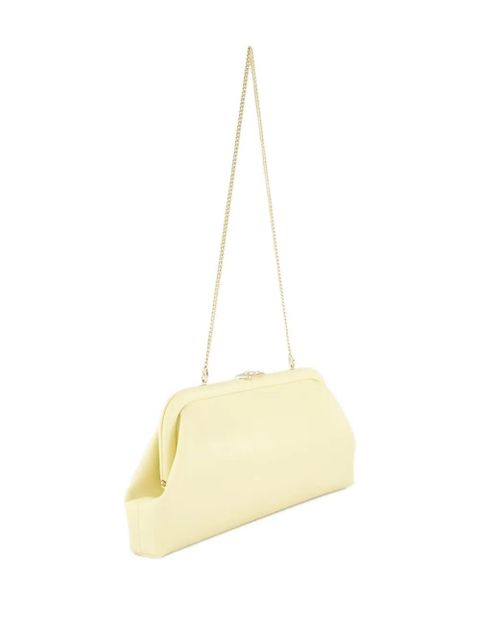 Jimmy Choo mini Skylar shoulder-chain leather clutch bag - Yellow