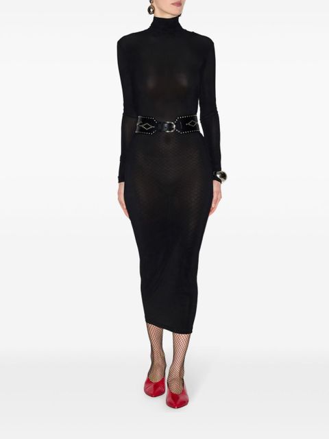 ISABEL MARANT Vanessa roll-neck midi dress - Black