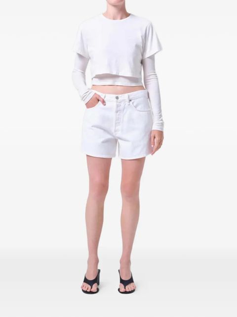 AGOLDE five-pocket denim shorts - White - zdjęcie produktu nr 2