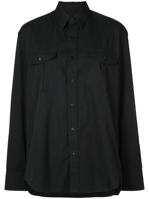 WARDROBE.NYC Release 03 tailored poplin shirt - Black - zdjęcie produktu nr 1