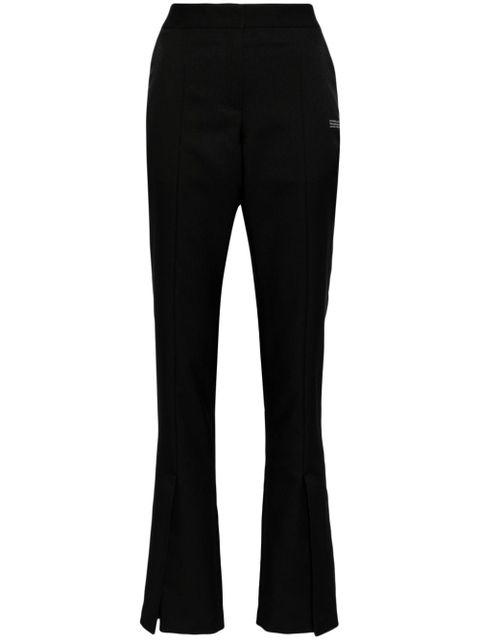 Off-White slitted twill trousers - Black - zdjęcie produktu nr 1