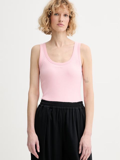Calvin Klein top damski bawełniany z elastanem - zdjęcie produktu nr 1