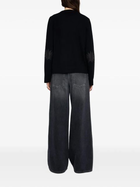 Zadig&Voltaire star-elbow sweater - Black