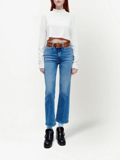 RE/DONE 70s cropped boot jeans - Blue - zdjęcie produktu nr 2