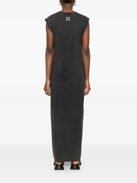 Off-White printed maxi dress - Black