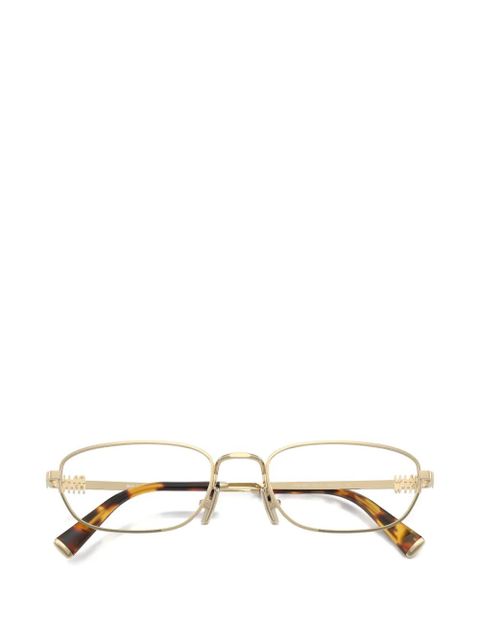 Miu Miu Eyewear rectangle-frame glasses - Gold