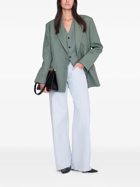 ANINE BING Mario buttoned vest - Green