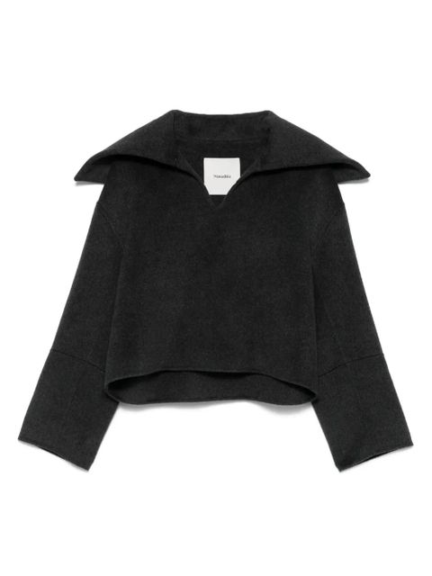 Nanushka oversize-collar sweater - Grey - zdjęcie produktu nr 2