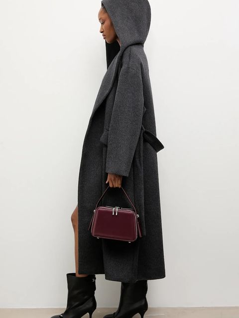 Answear.LAB płaszcz wełniany kolor czarny