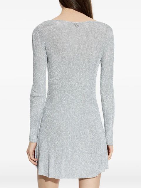 Diesel M-Dalila V-neck long-sleeved mini dress - Grey - zdjęcie produktu nr 2