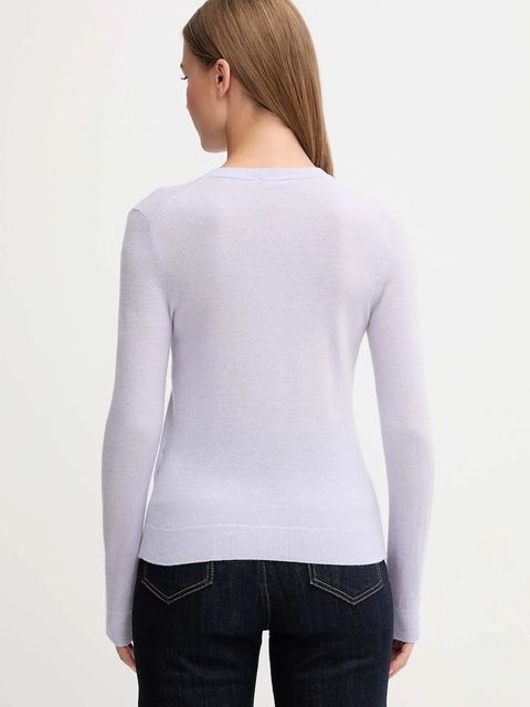 United Colors of Benetton sweter wełniany damski kolor różowy lekki - zdjęcie produktu nr 2