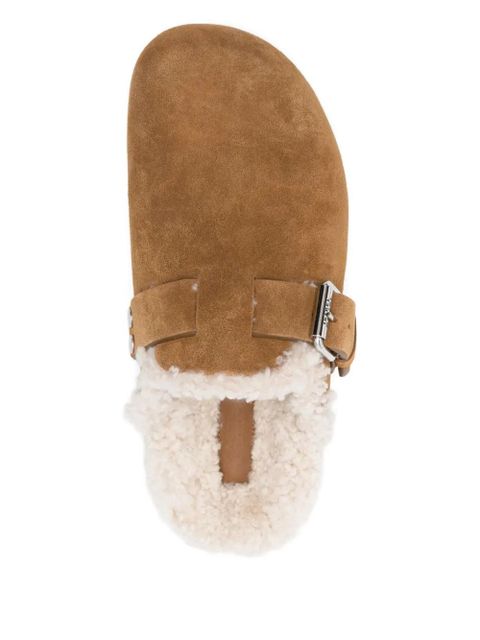 ISABEL MARANT buckle-strap mules - Brown