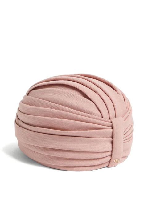 Valentino Garavani VLogo Signature rigid head scarf - Pink