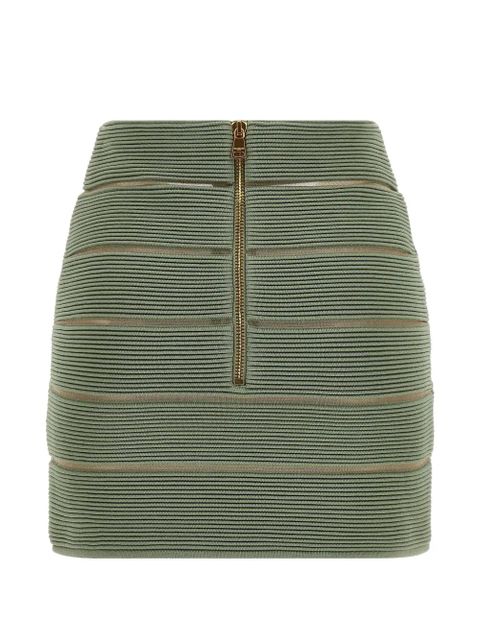 Balmain V-waist short skirt - Green - zdjęcie produktu nr 2