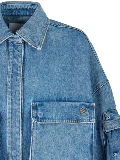The Attico Fern denim coat - Blue